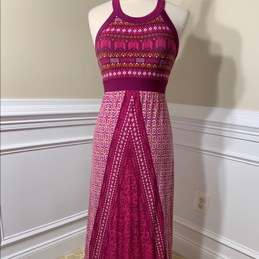 Athleta Rio Maxi Racerback Dress | Raspberry Persia | XS - Picture 3 of 8